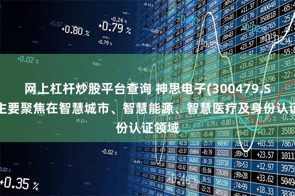网上杠杆炒股平台查询 神思电子(300479.SZ)：主要聚焦在智慧城市、智慧能源、智慧医疗及身份认证领域