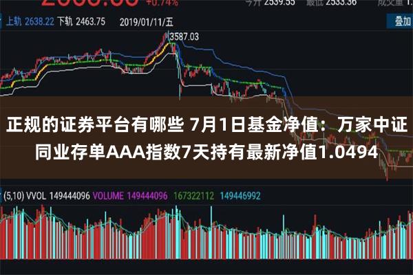 正规的证券平台有哪些 7月1日基金净值：万家中证同业存单AAA指数7天持有最新净值1.0494