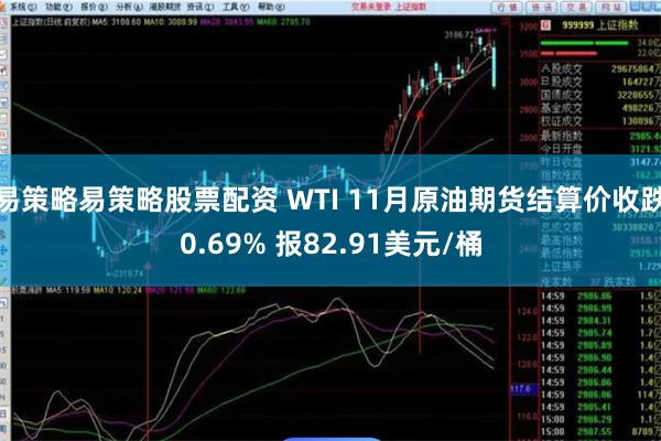 易策略易策略股票配资 WTI 11月原油期货结算价收跌0.69% 报82.91美元/桶