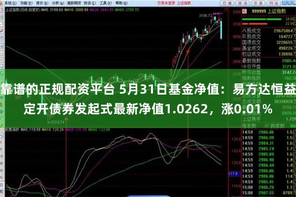 靠谱的正规配资平台 5月31日基金净值：易方达恒益定开债券发起式最新净值1.0262，涨0.01%