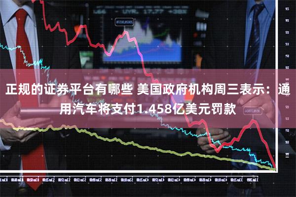 正规的证券平台有哪些 美国政府机构周三表示：通用汽车将支付1.458亿美元罚款