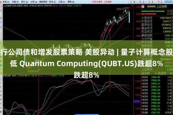 发行公司债和增发股票策略 美股异动 | 量子计算概念股走低 